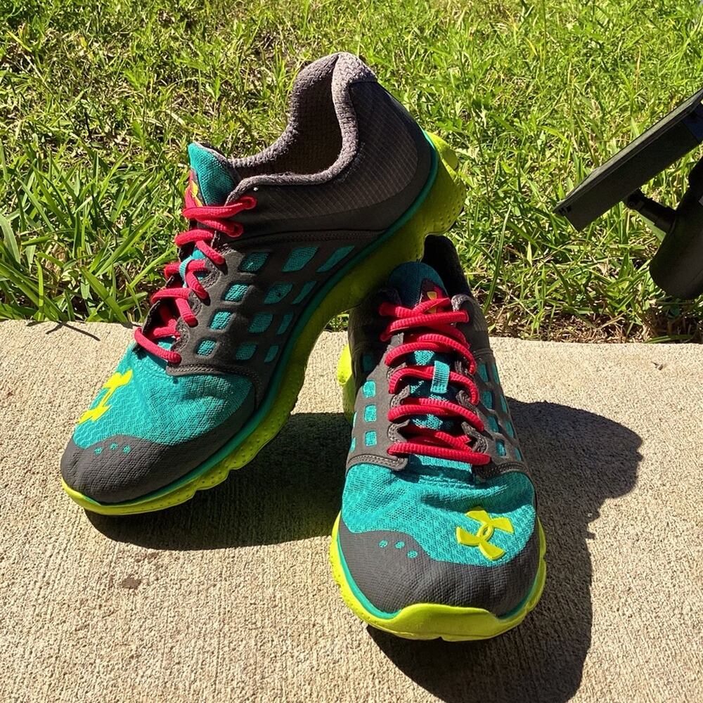 Under Armour Womens Micro G 1236543-045 Gray Running Shoes Sneakers